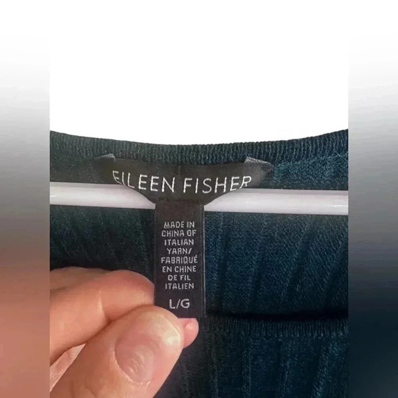 Eileen Fisher Wool Ribbed Knit Dress Size L - Picture 6 of 15